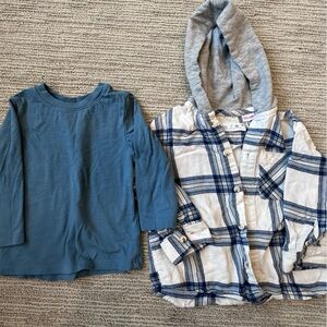 Zara Long Sleeve Flannel - Cotton Cat&Jack 2T